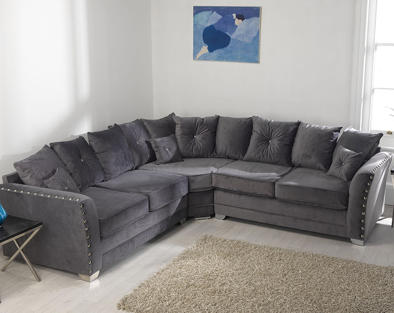 Essex Plush Scatter Corner Sofa Andrews Home Furniture