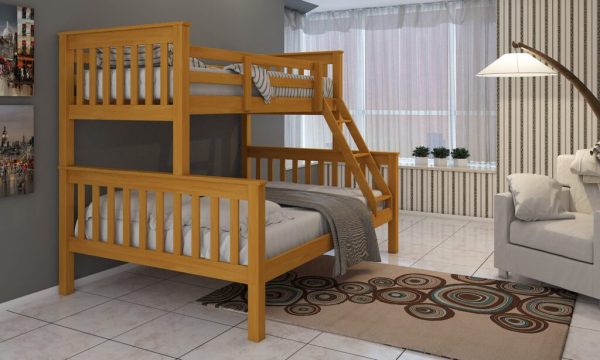 Triple bunk bed, painted in Grey ,White or Honey - Image 3